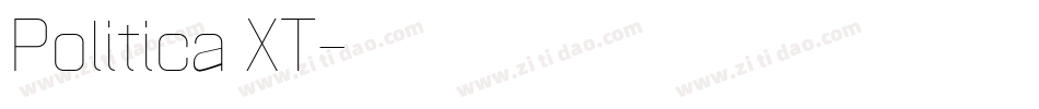 Politica XT字体转换